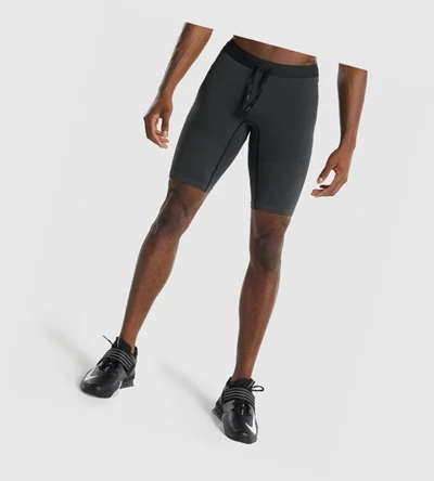 Bermudas Gymshark 315 1/2 Tight Hombre Grises | AELUJRX-90