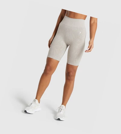 Bermudas Gymshark Adapt Animal Seamless Cycling Mujer Grises | PGFXSUK-86