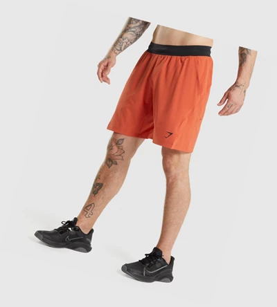 Bermudas Gymshark Apex Functional 9" Hombre Rojos | BOKZSXF-52