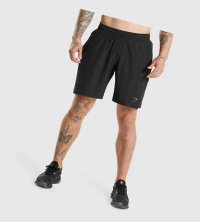 Bermudas Gymshark Apex Functional 9" Hombre Negros | CLBSTPO-78