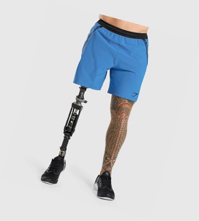 Bermudas Gymshark Apex Perform Hombre Azules | AFSQJVB-75