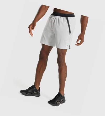 Bermudas Gymshark Apex Perform Hombre Grises Claro | ORYXCKU-94