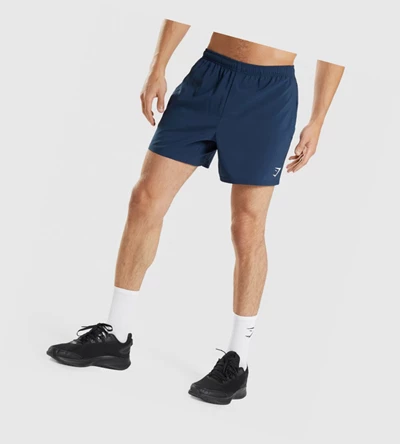 Bermudas Gymshark Arrival 5" Hombre Azul Marino | GWLPZJV-51