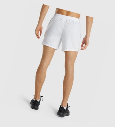 Bermudas Gymshark Arrival 5" Hombre Blancos | OIXSQWA-51