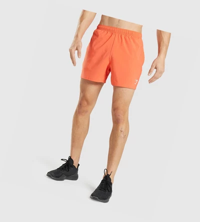 Bermudas Gymshark Arrival 5" Hombre Naranjas | IWCSQFM-78