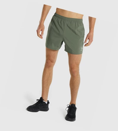 Bermudas Gymshark Arrival 5" Hombre Verdes | FCKWZSQ-45