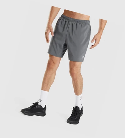 Bermudas Gymshark Arrival 7" Hombre Grises | TQGYHCV-65