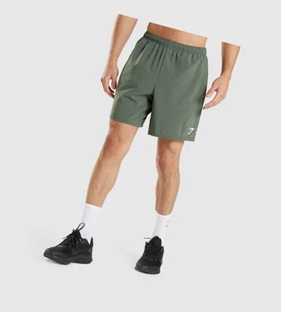 Bermudas Gymshark Arrival 7" Hombre Verdes | CABGDTQ-01