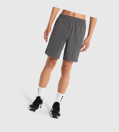 Bermudas Gymshark Arrival De Punto 9" Hombre Grises | CZJEDKO-49