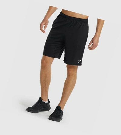 Bermudas Gymshark Arrival De Punto 9" Hombre Negros | QYPJBOM-90