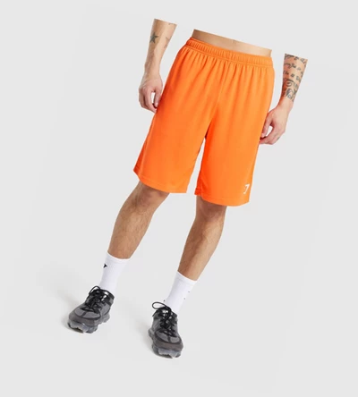 Bermudas Gymshark Arrival De Punto 9" Hombre Naranjas | YQLDVWJ-95