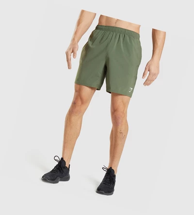 Bermudas Gymshark Arrival Hombre Verde Oliva | ZBVSENU-85