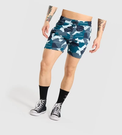 Bermudas Gymshark Bold Hombre Camuflados | NJEKMBU-08