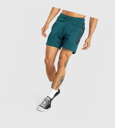 Bermudas Gymshark Bold Hombre Turquesa | QSXWHEJ-83