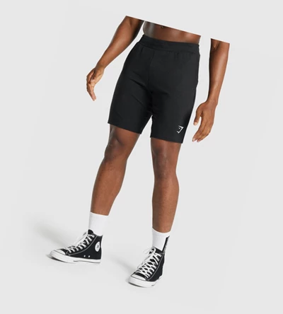 Bermudas Gymshark Critical 2.0 9" Hombre Negros | LPSJTEY-40