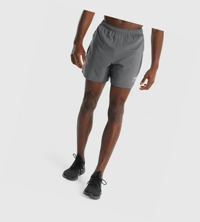 Bermudas Gymshark Deporte Hombre Grises | QPWRUML-79