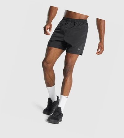 Bermudas Gymshark Deporte Hombre Negros | KWBTVJZ-64