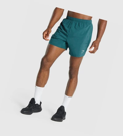 Bermudas Gymshark Deporte Hombre Turquesa | RQFTHOI-30