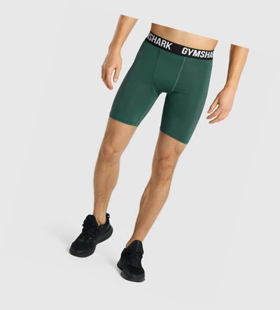 Bermudas Gymshark Element Baselayer Hombre Verdes Oscuro | FNUQVLJ-67