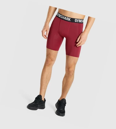 Bermudas Gymshark Element Baselayer Hombre Vino | GOJDQZH-69