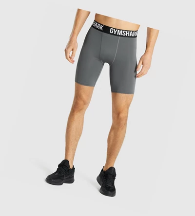 Bermudas Gymshark Element Baselayer Hombre Grises | GQOFJDH-68