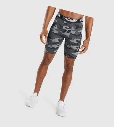 Bermudas Gymshark Element Baselayer Hombre Grises | ITAXYEO-16