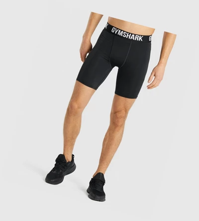 Bermudas Gymshark Element Baselayer Hombre Negros | XUQRTZE-53