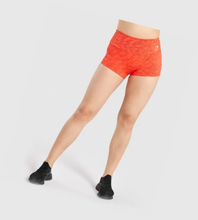 Bermudas Gymshark Entrenamiento Corta Length Mujer Naranjas | JIVDXBC-09