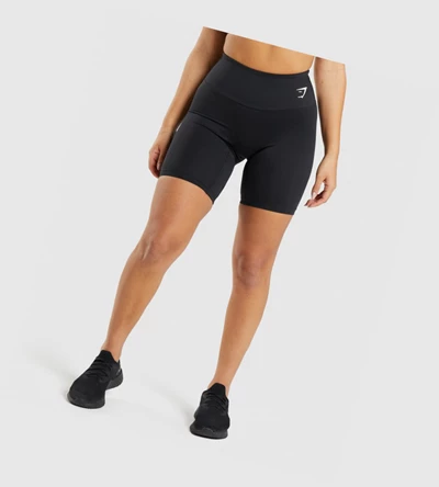 Bermudas Gymshark Entrenamiento Cycling Mujer Negros | OTIXCAS-36