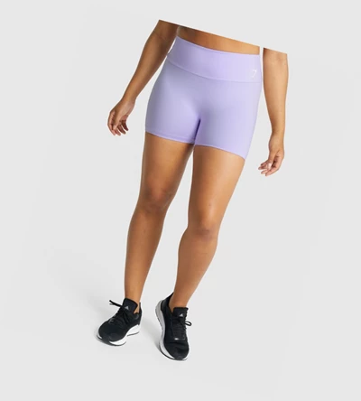 Bermudas Gymshark Entrenamiento Mujer Morados Claro | JXGAKQF-96