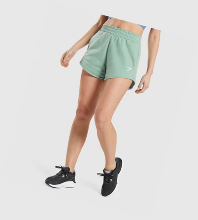 Bermudas Gymshark Entrenamiento Sweat Mujer Azules | BGYDUSK-52