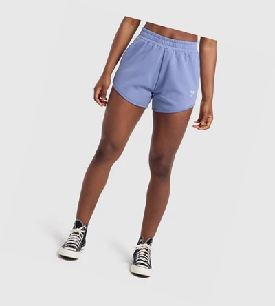 Bermudas Gymshark Entrenamiento Sweat Mujer Azules | MGEOIQK-46