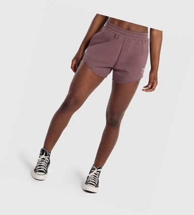 Bermudas Gymshark Entrenamiento Sweat Mujer Marrom | NIDWLBR-80