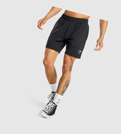 Bermudas Gymshark Essential 7ﾔ Hombre Negros | OIXLDGH-65