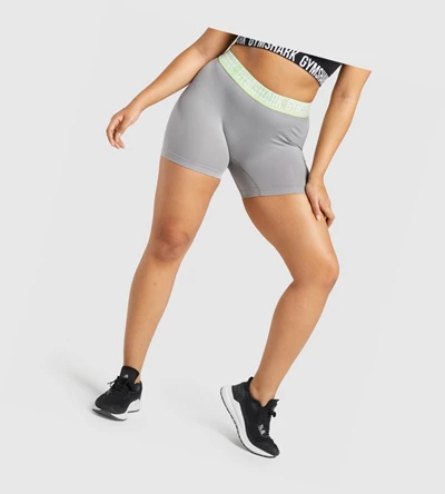 Bermudas Gymshark Fit Seamless Mujer Grises | RBUTIQO-54