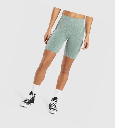 Bermudas Gymshark Flex Cycling Mujer Verdes | PQIYCSG-20