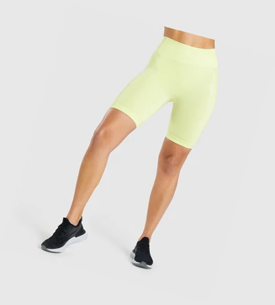 Bermudas Gymshark Flex Cycling Mujer Verdes Claro | ZIBTFVQ-89