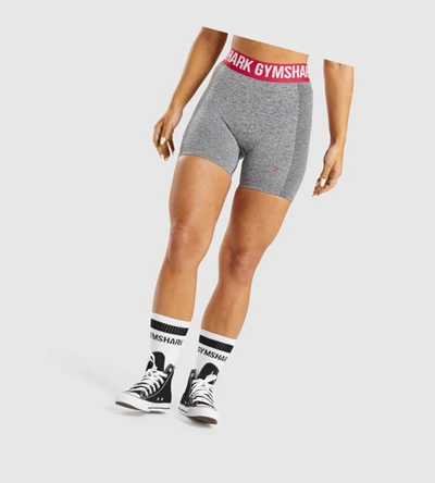 Bermudas Gymshark Flex Mujer Grises | NMTWJSI-09