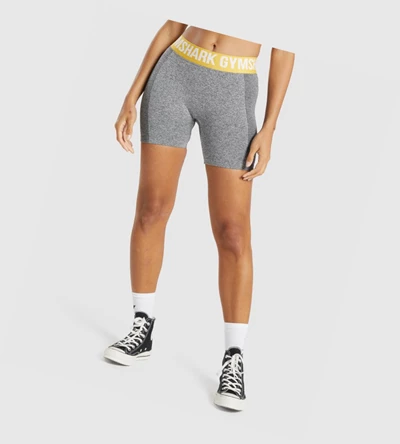 Bermudas Gymshark Flex Mujer Grises | SNJOBGT-08