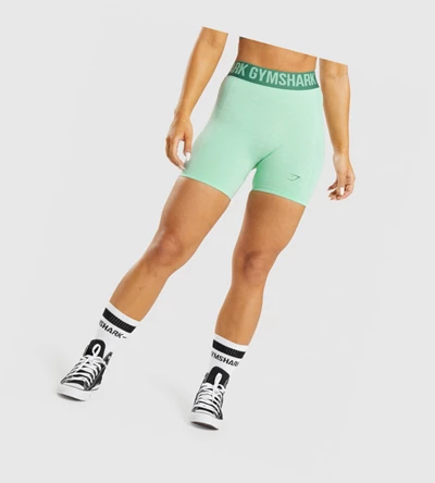 Bermudas Gymshark Flex Mujer Verdes | MZRIFVB-96