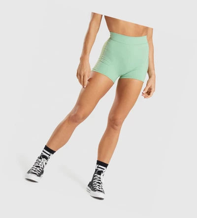 Bermudas Gymshark KK Fit Mujer Verdes | XUVRKEB-91