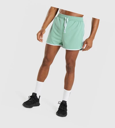 Bermudas Gymshark Recess 3" Hombre Azules Blancos | TCPWIFH-62