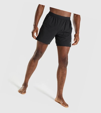 Bermudas Gymshark Studio Hombre Negros | DUJBEGC-52