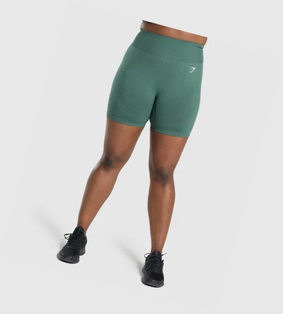 Bermudas Gymshark Vital Seamless 2.0 Mujer Verdes Oscuro | AOCWPZY-45