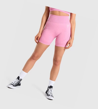 Bermudas Gymshark Vital Seamless 2.0 Mujer Rosas | BPXQLKG-53