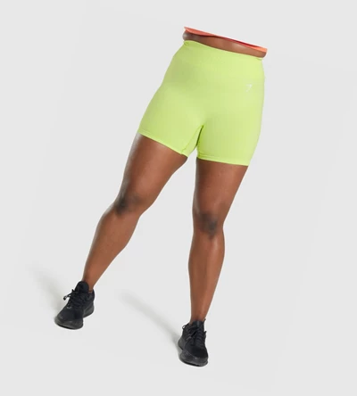 Bermudas Gymshark Vital Seamless 2.0 Mujer Amarillos | DHEUGWB-73