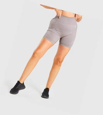 Bermudas Gymshark Vital Seamless 2.0 Mujer Grises Marrom | KQOWJGX-14