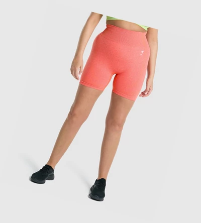 Bermudas Gymshark Vital Seamless 2.0 Mujer Naranjas | LIVBDEU-09