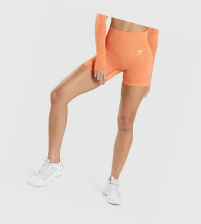 Bermudas Gymshark Vital Seamless 2.0 Mujer Albaricoque Naranjas | SMONQJV-13