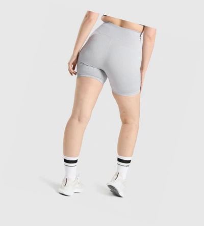 Bermudas Gymshark Vital Seamless 2.0 Mujer Grises Claro | ZTERDUV-63